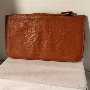 Gucci Tan Leather Wristlet